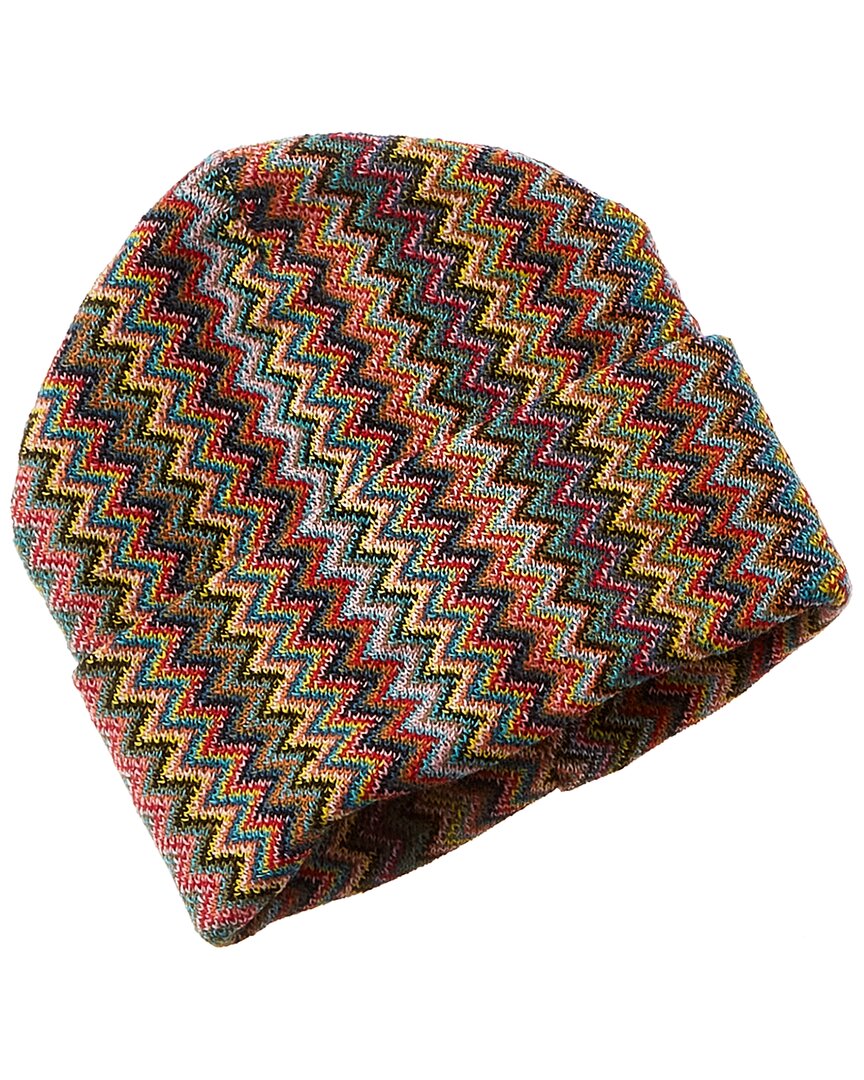 Missoni Wool-blend Hat In Pink