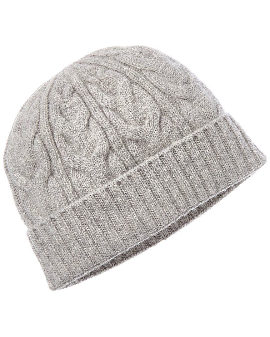 Bruno Magli Cable Cuffed Cashmere Hat Women