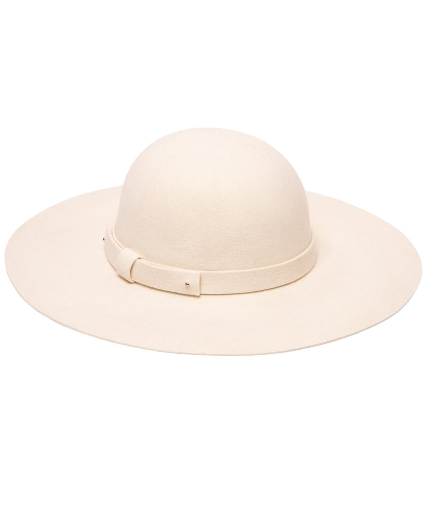 San Diego Hat Company Beyond The Prairie Wool Floppy Hat In White