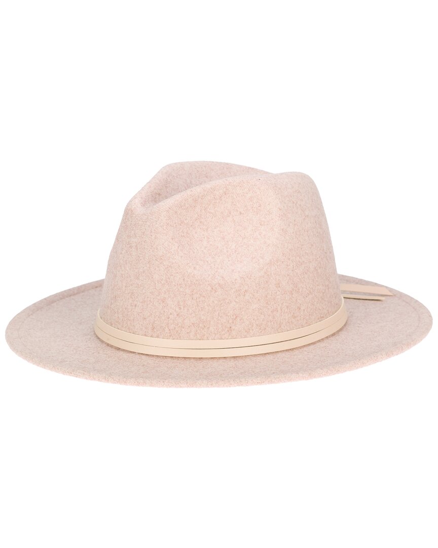San Diego Hat Company Heathered Fedora In Pink