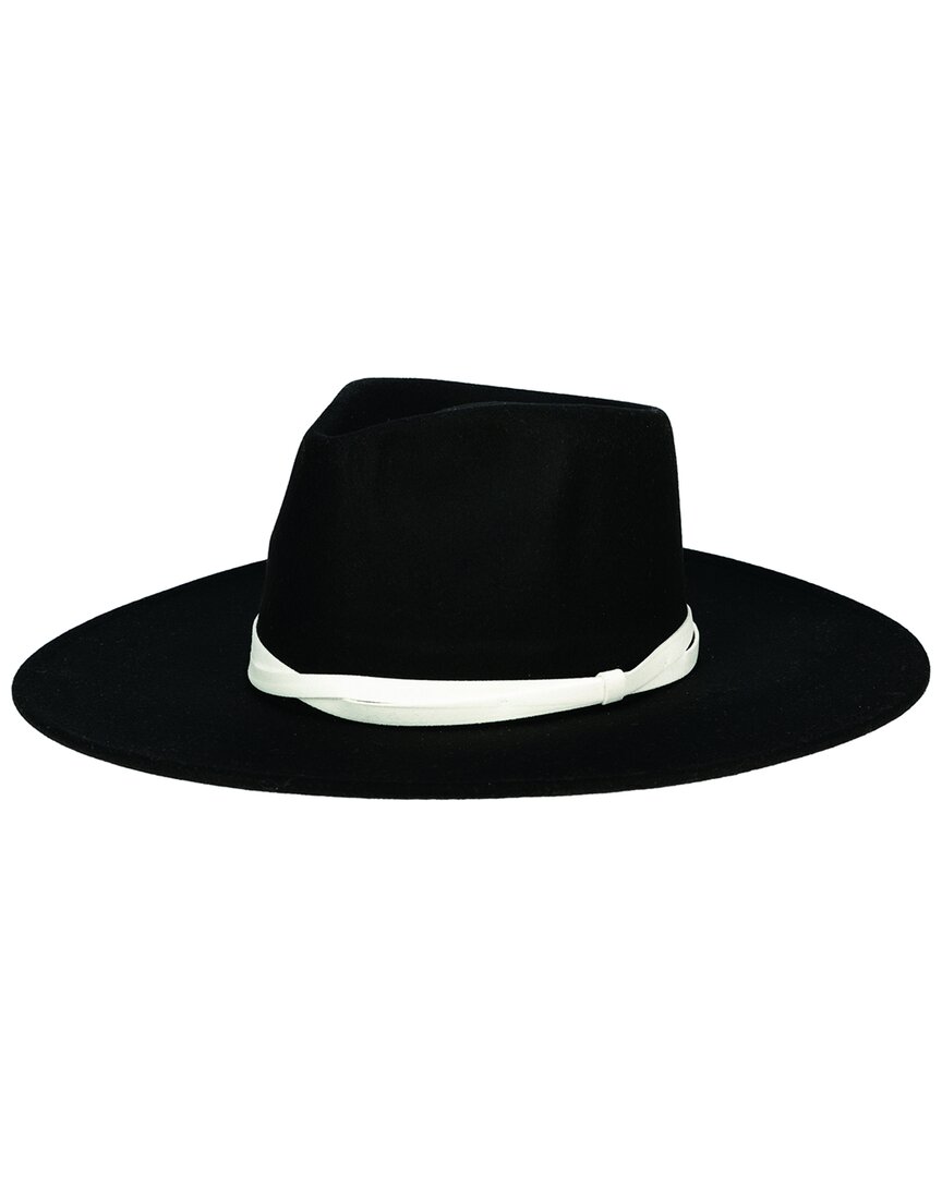 San Diego Hat Company Wide Brim Fedora In Black