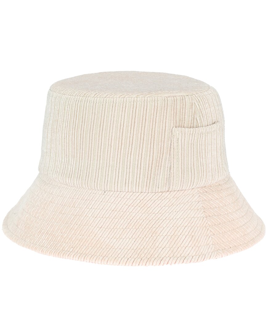 San Diego Hat Company Cozy And Chic Bucket Hat In White