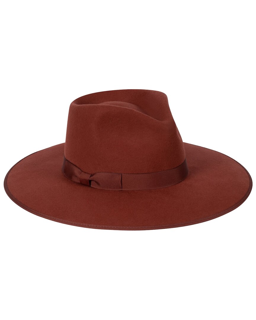 Lack Of Color Terracotta Wool Rancher In Red