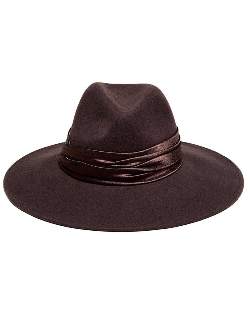 Eugenia Kim Emmanuelle Wool Felt Fedora Hat In Brown