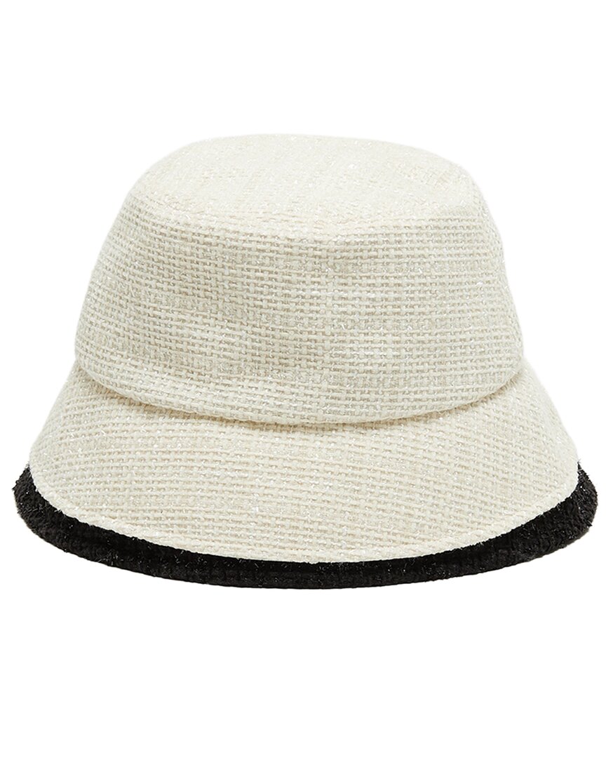 Eugenia Kim Suzuki Tweed Bucket Hat In White