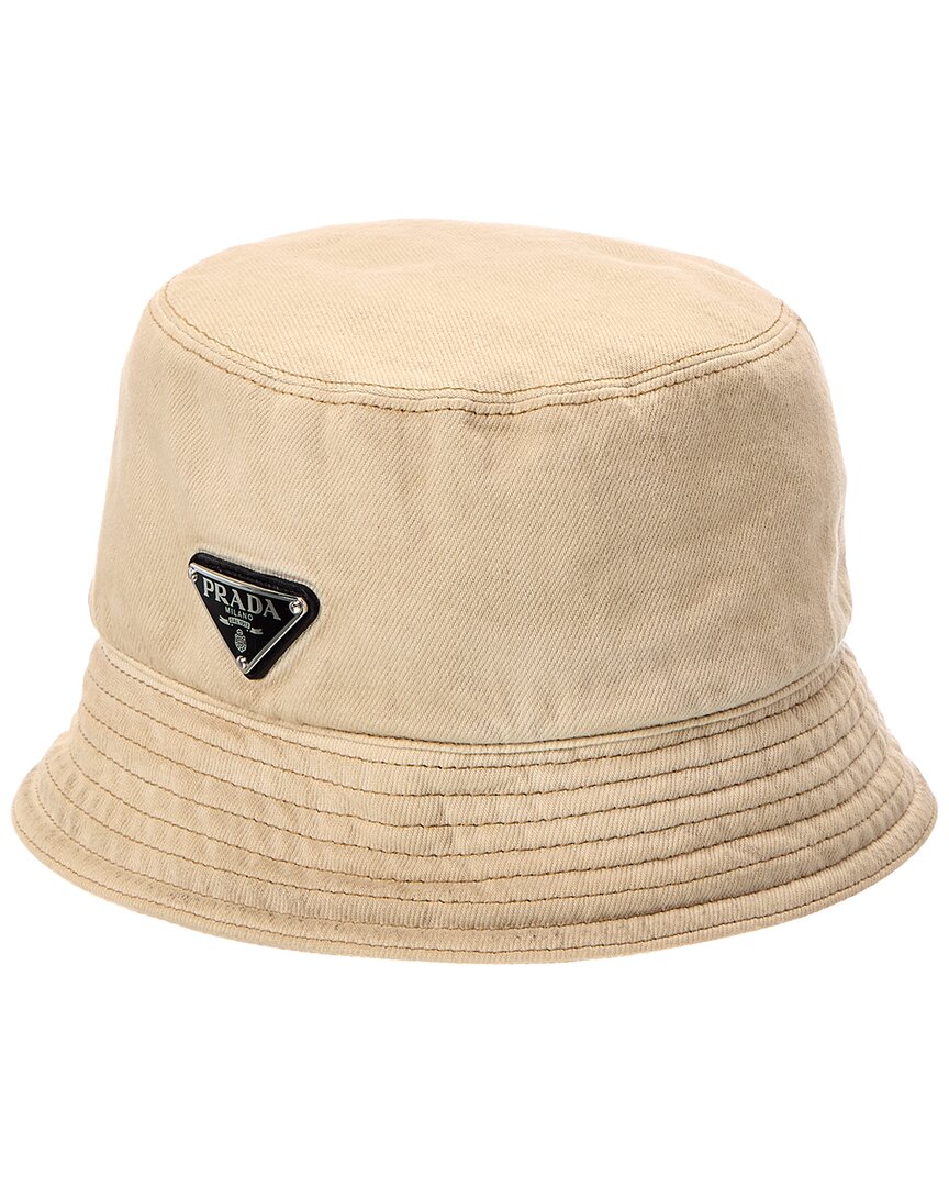 Prada Bucket Hat In Sand