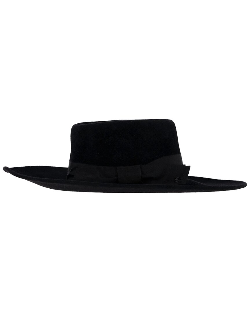 Gucci Wide Brim Felt Hat (authentic Pre-loved) In Black