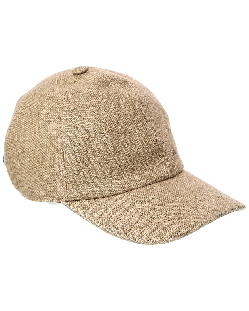 Brunello Cucinelli Linen-blend Hat In Neutral