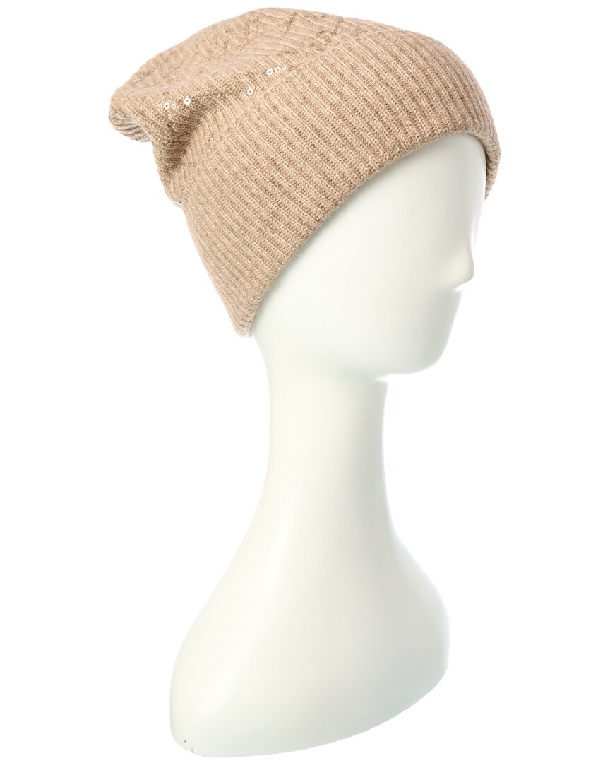 Brunello Cucinelli Cashmere Beanie In Brown