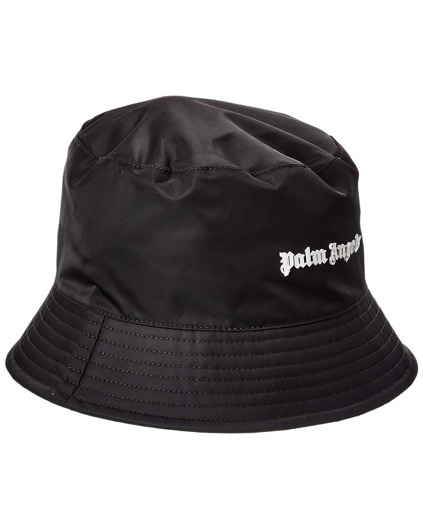 Palm Angels Classic Logo Bucket Hat In Black