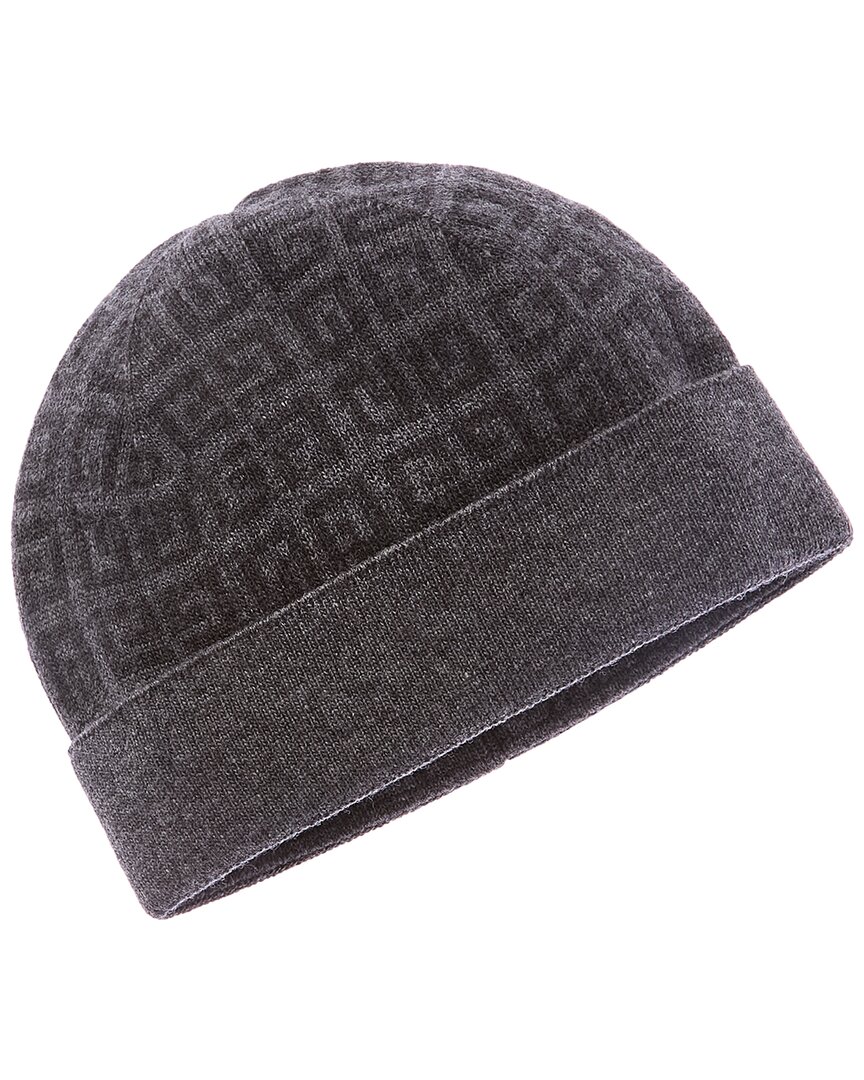 Givenchy Double-face Wool & Cashmere-blend Beanie In Gray
