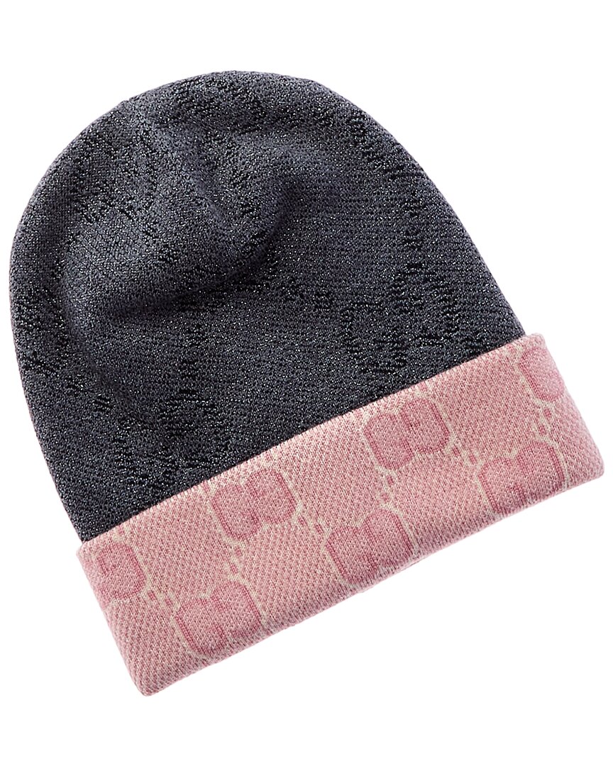 Gucci Gg Wool Beanie In Black