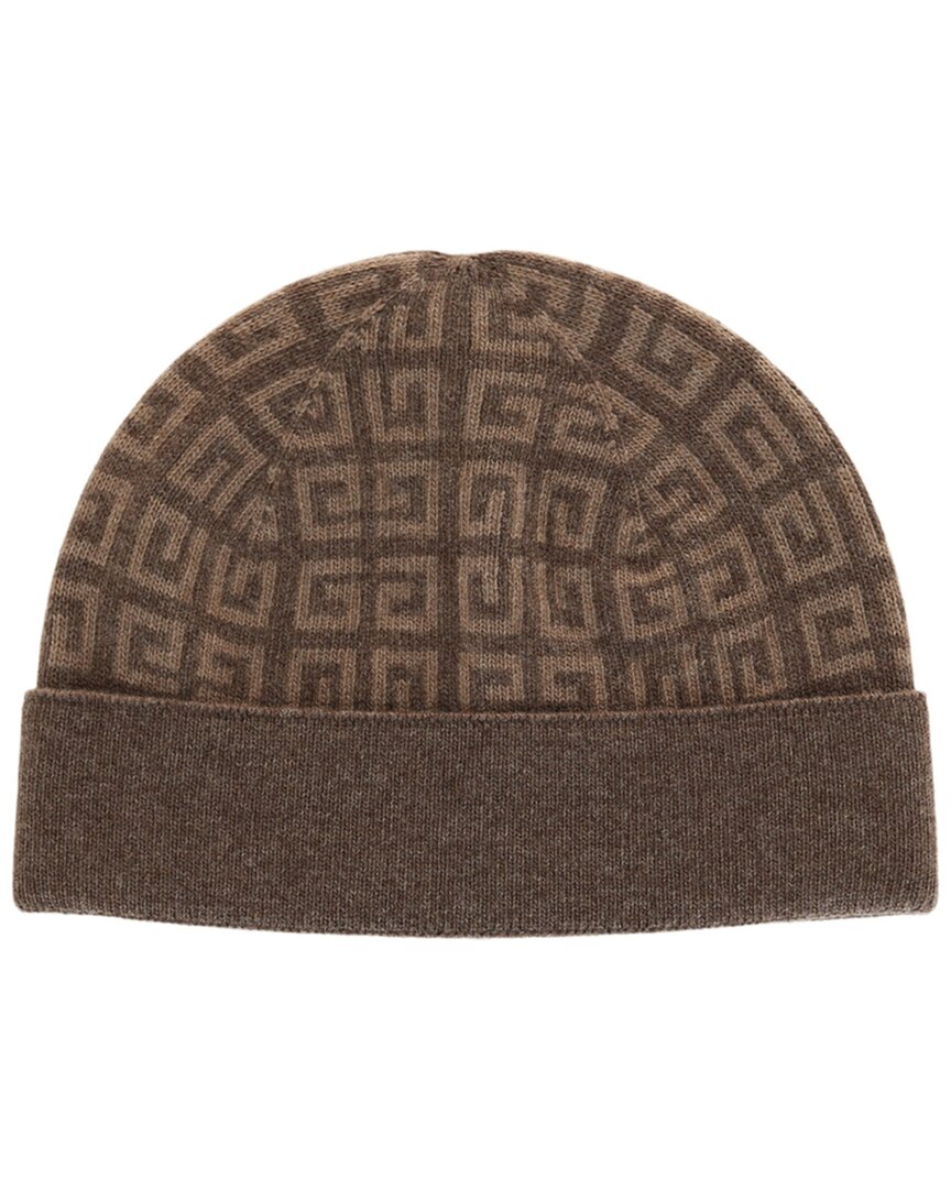 Givenchy Knit Double-face Wool & Cashmere-blend Beanie In Beige