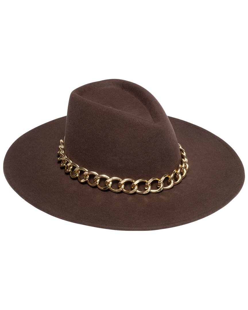 Shop Eugenia Kim Harlowe Wool Hat In Brown
