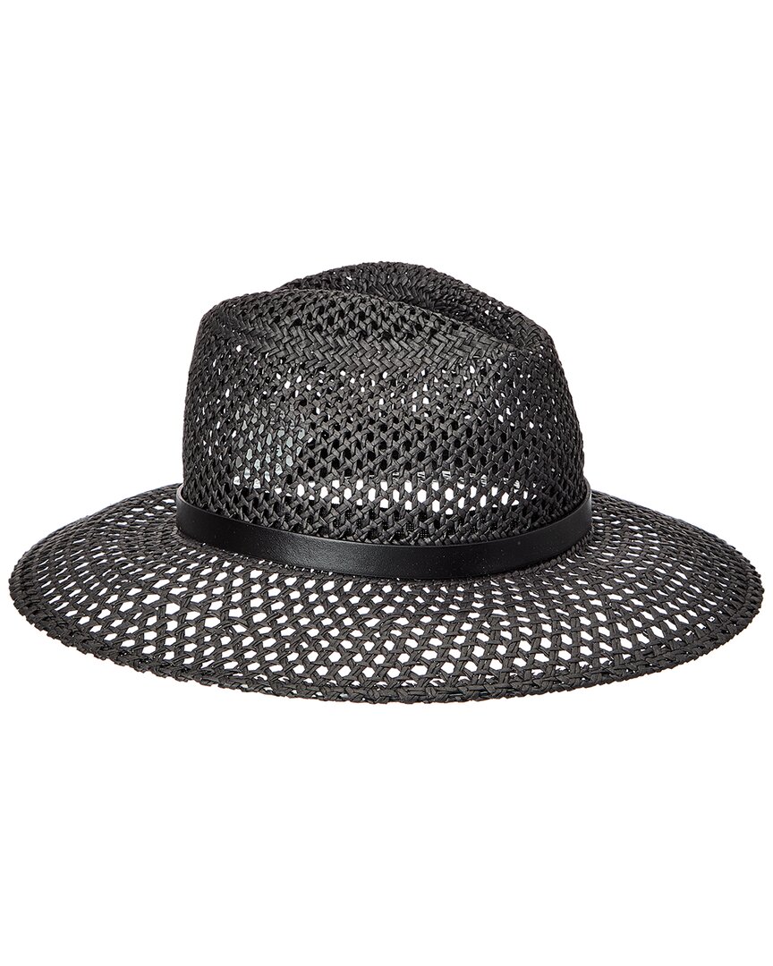 Max Mara Marocco Leather-trim Cap In Black