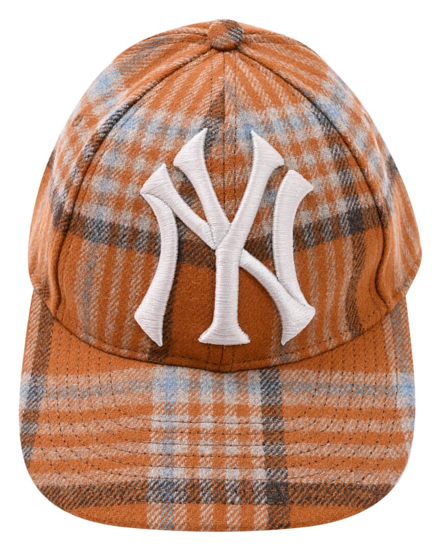 Gucci Diamante New York Yankees Wool Cap (authentic Pre-loved) In Brown