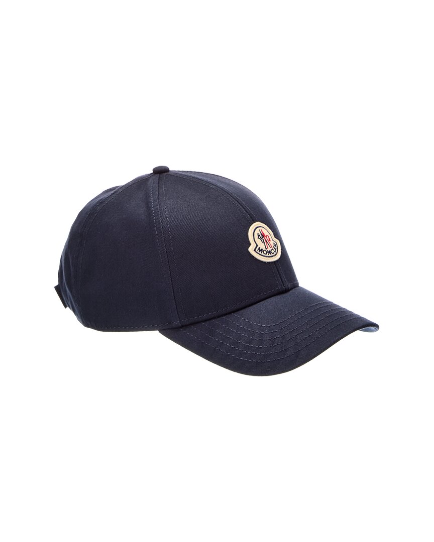 Moncler Logo Pitch Baseball Cap In Blue