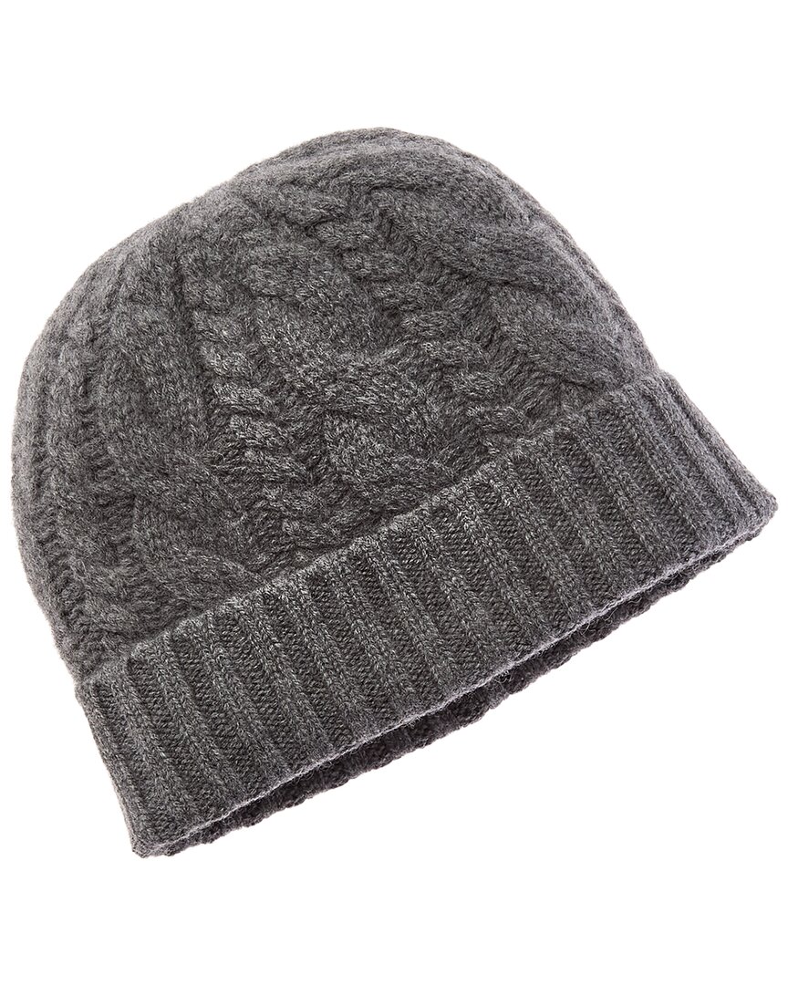 Sofia Cashmere Sofiacashmere Cable Cashmere Hat In Grey