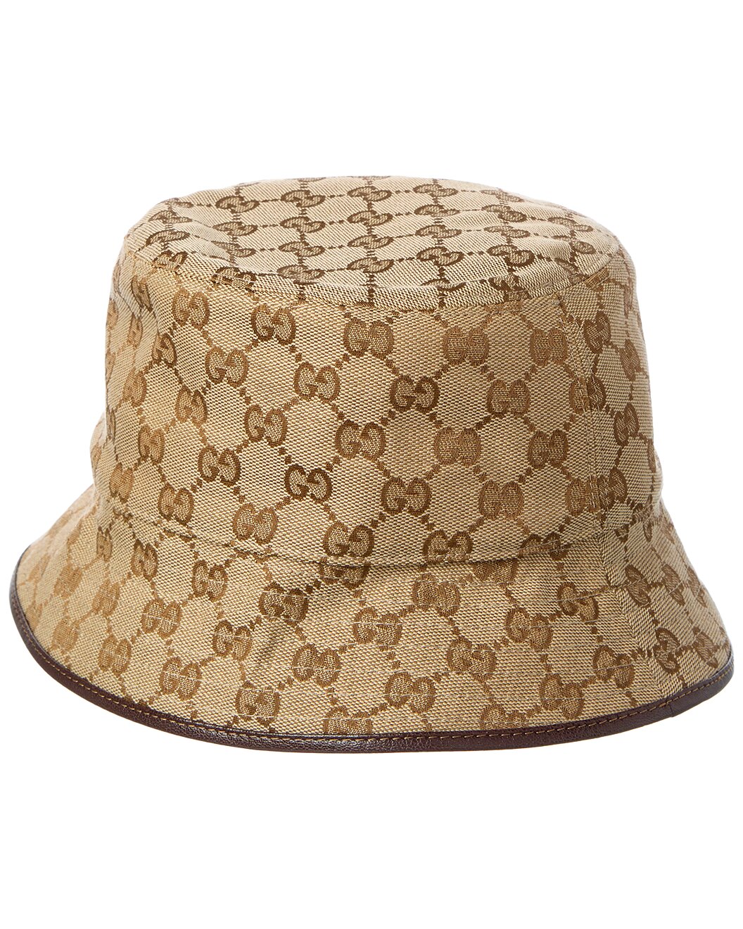 Gilt - Gucci - GG Canvas & Leather Bucket Hat