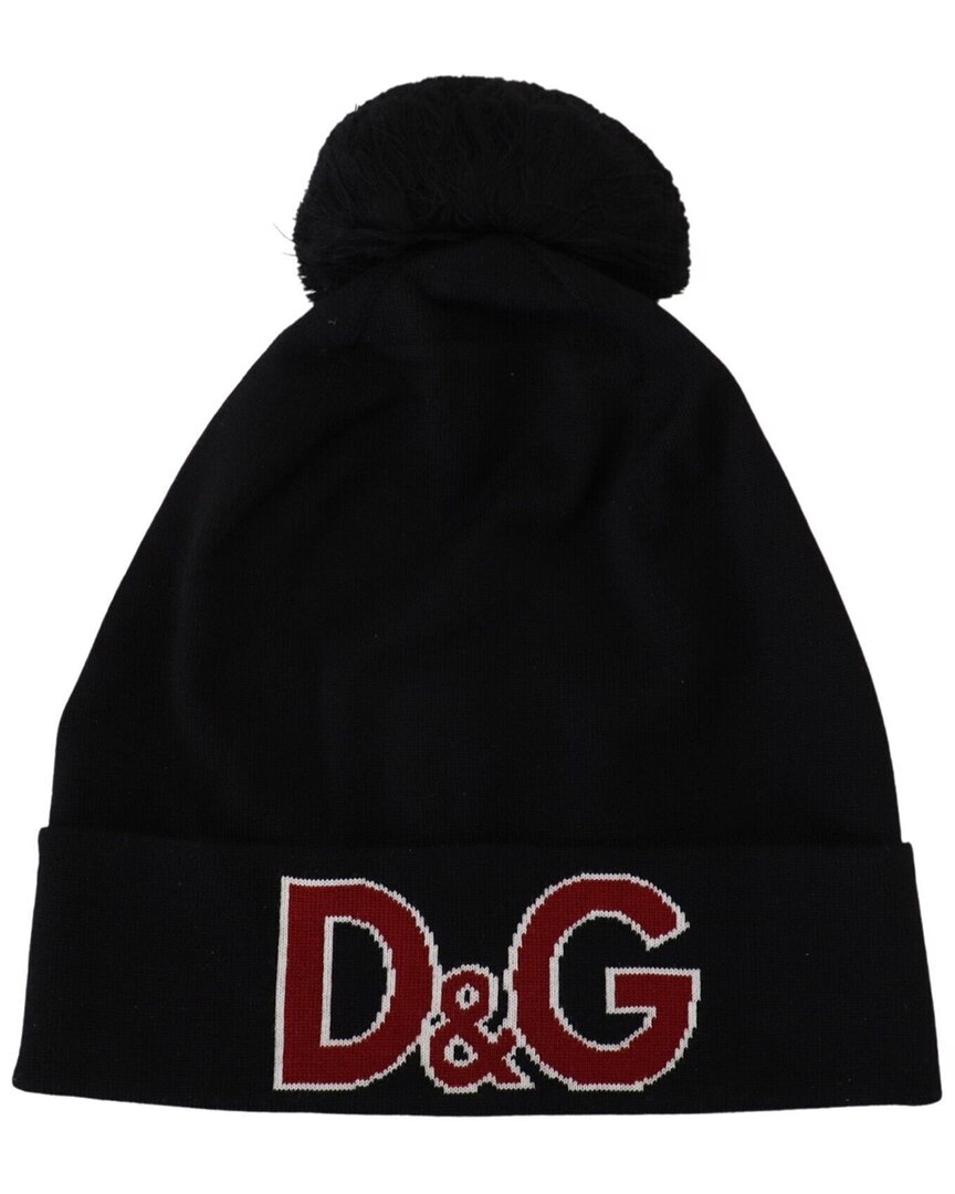 Dolce & Gabbana Wool Ball Dg Love Winter Beanie