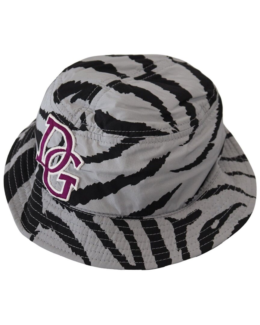 Dolce & Gabbana Zebra Dg Logo Bucket Hat