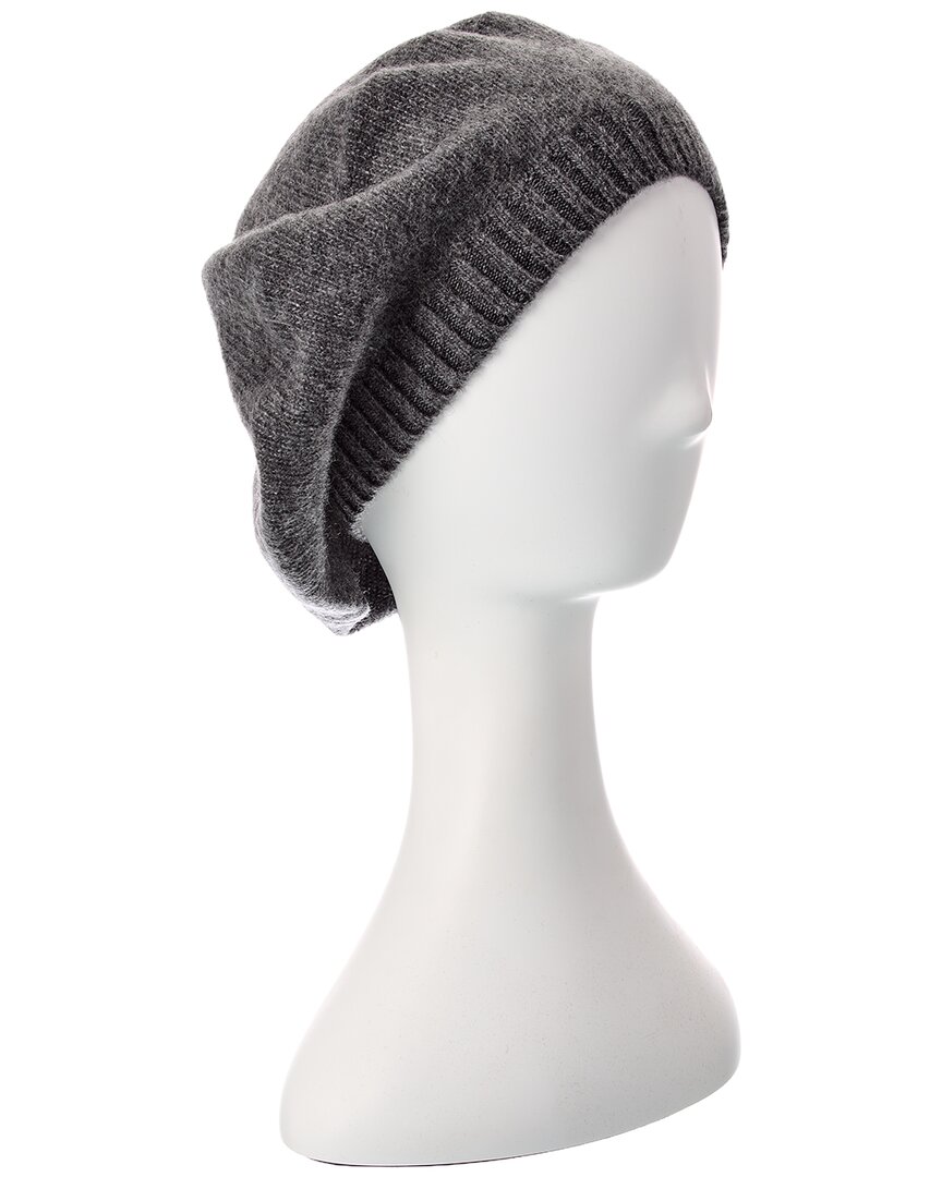 Portolano Cashmere Beret In Gray