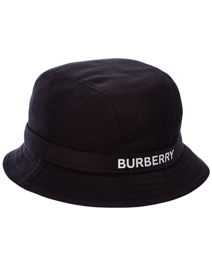 Burberry Logo Print Bucket Hat Women's Black M | eBay
