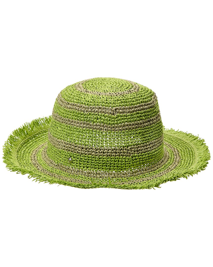 Rag & Bone Green Frills Rollable Bucket Hat