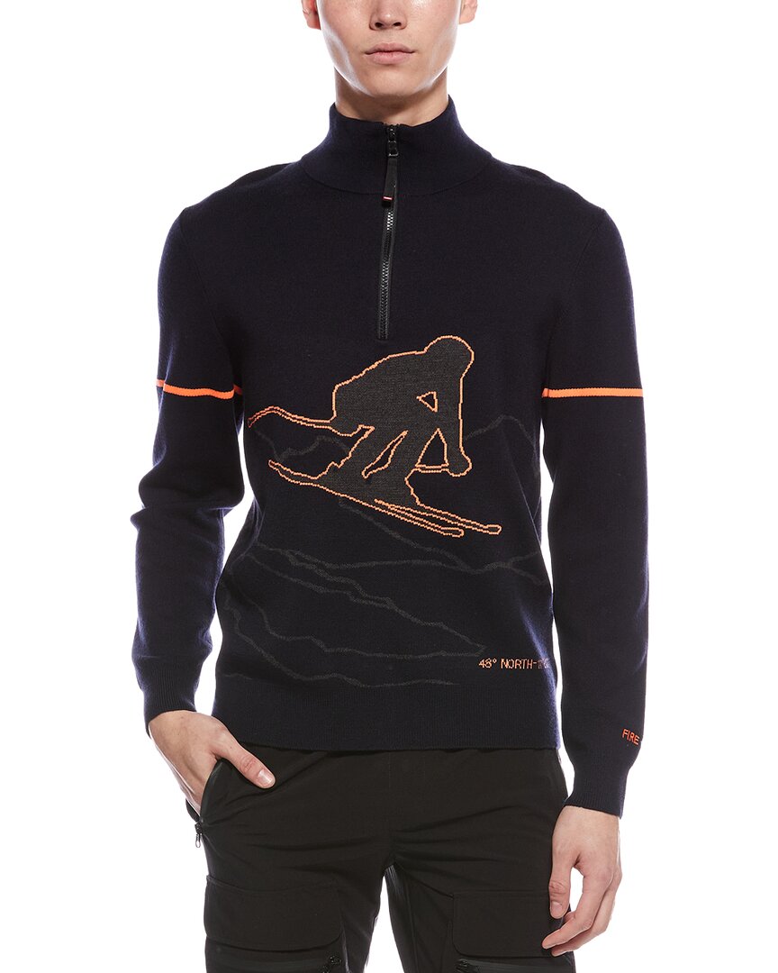Bogner Andrian 2 Wool-blend Mock Neck Sweater In Black