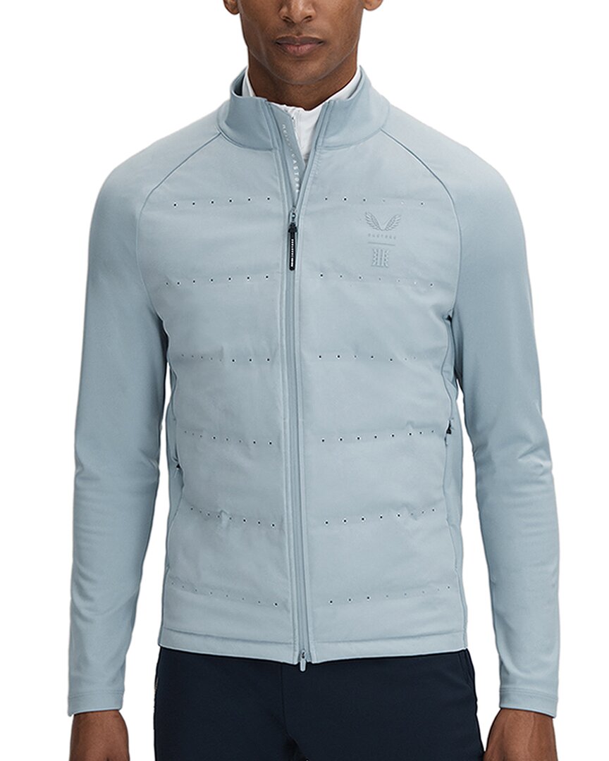 Reiss Cruze Performance Hybrid Top In Blue