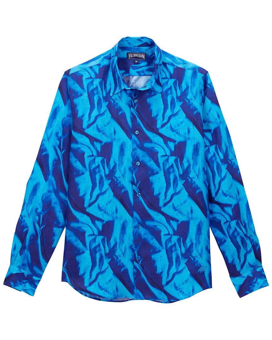 Vilebrequin Linen Shirt In Blue