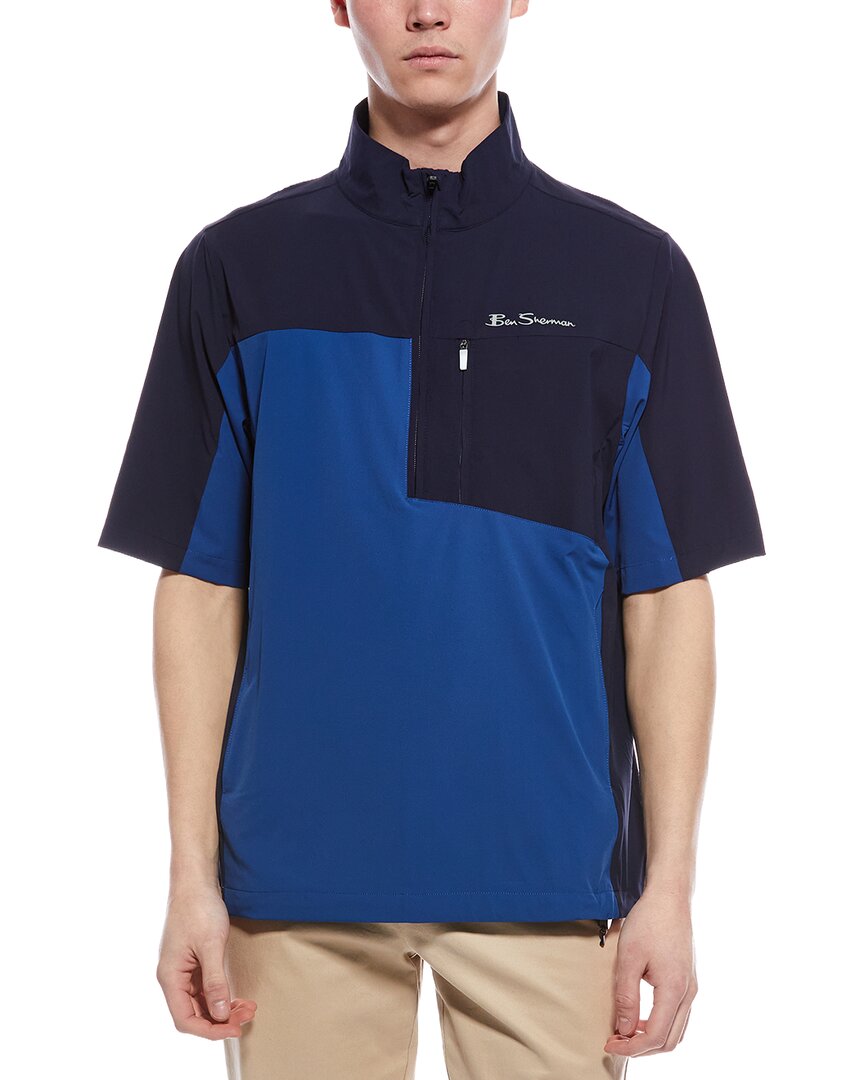 Ben Sherman 1/4-zip Windshield In Black