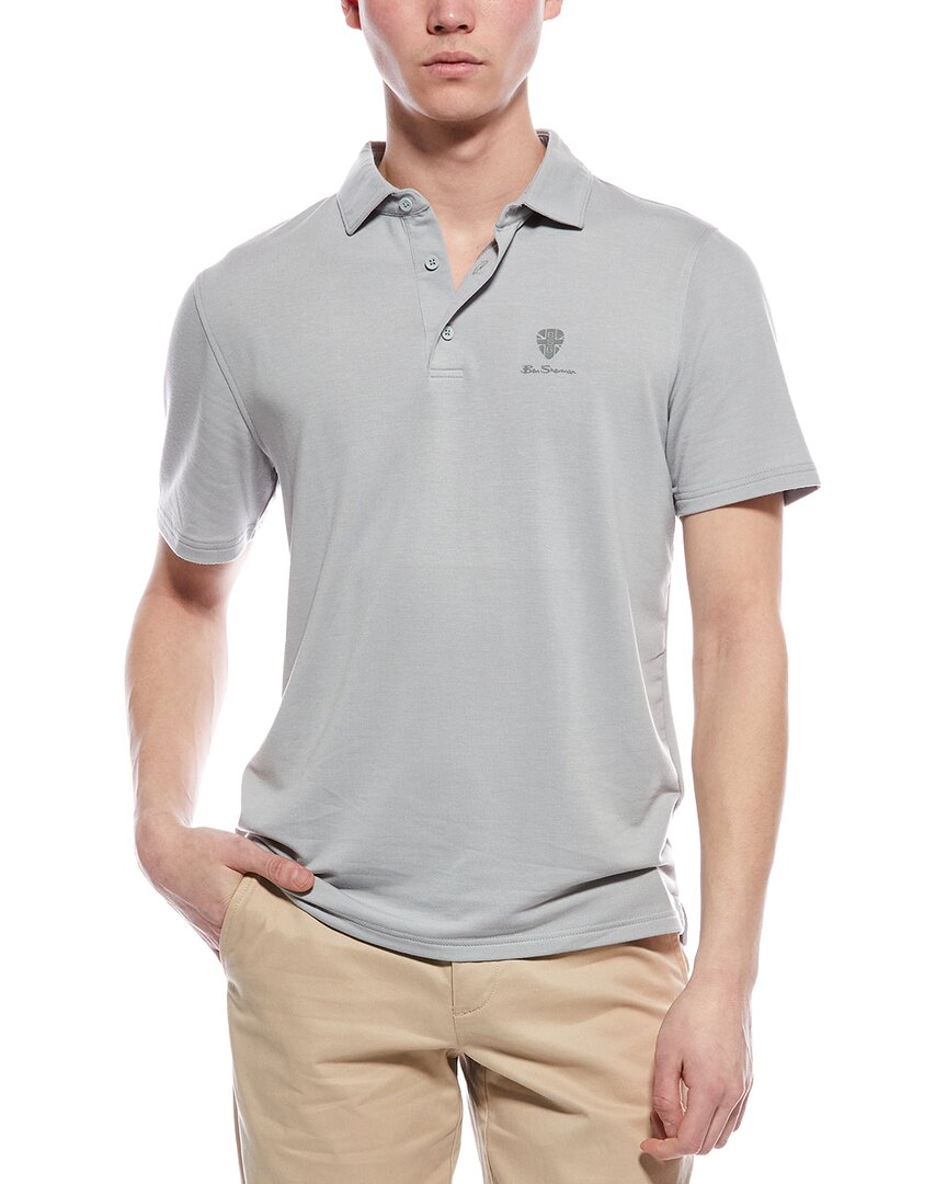 Ben Sherman Sports Fit Polo Shirt In Gray