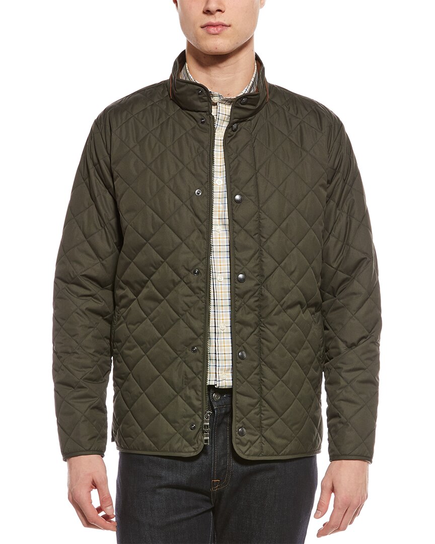 Peter Millar Quilted Jacket In Green