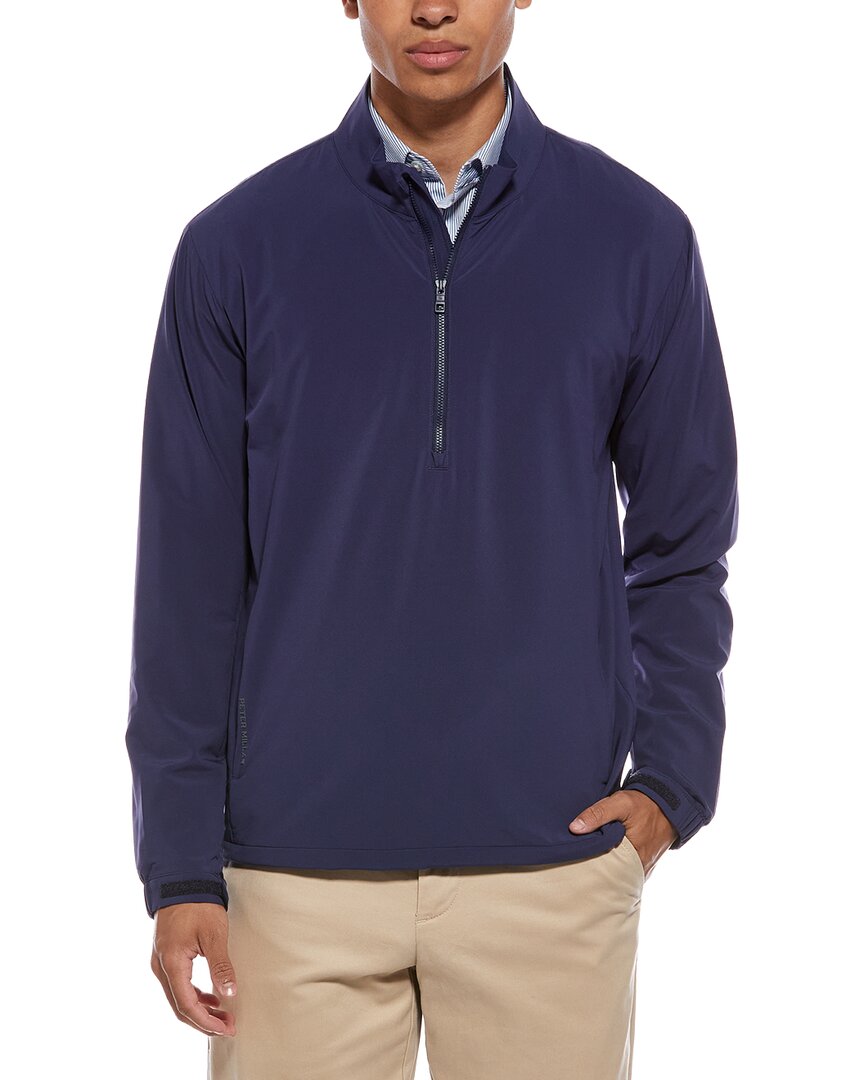 Peter Millar Windbreaker Jacket In Blue