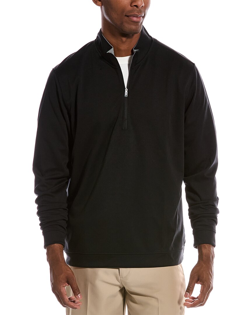 Adidas Golf Elevated 1/4-zip Sweatshirt In Black