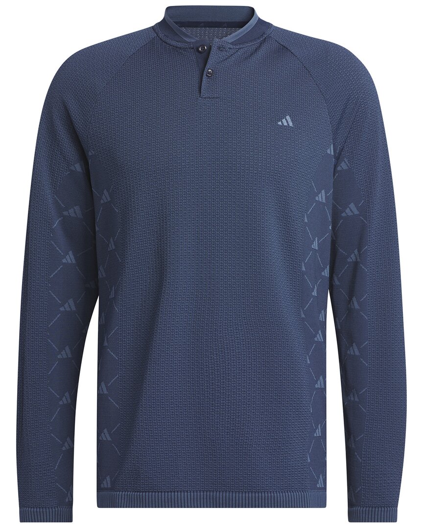 Adidas Golf Ultimate365 Primeknit Shirt In Blue