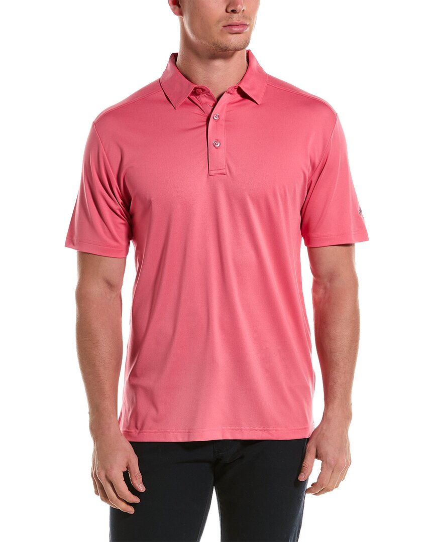 Shop Callaway Micro Hex Solid Polo Shirt In Pink