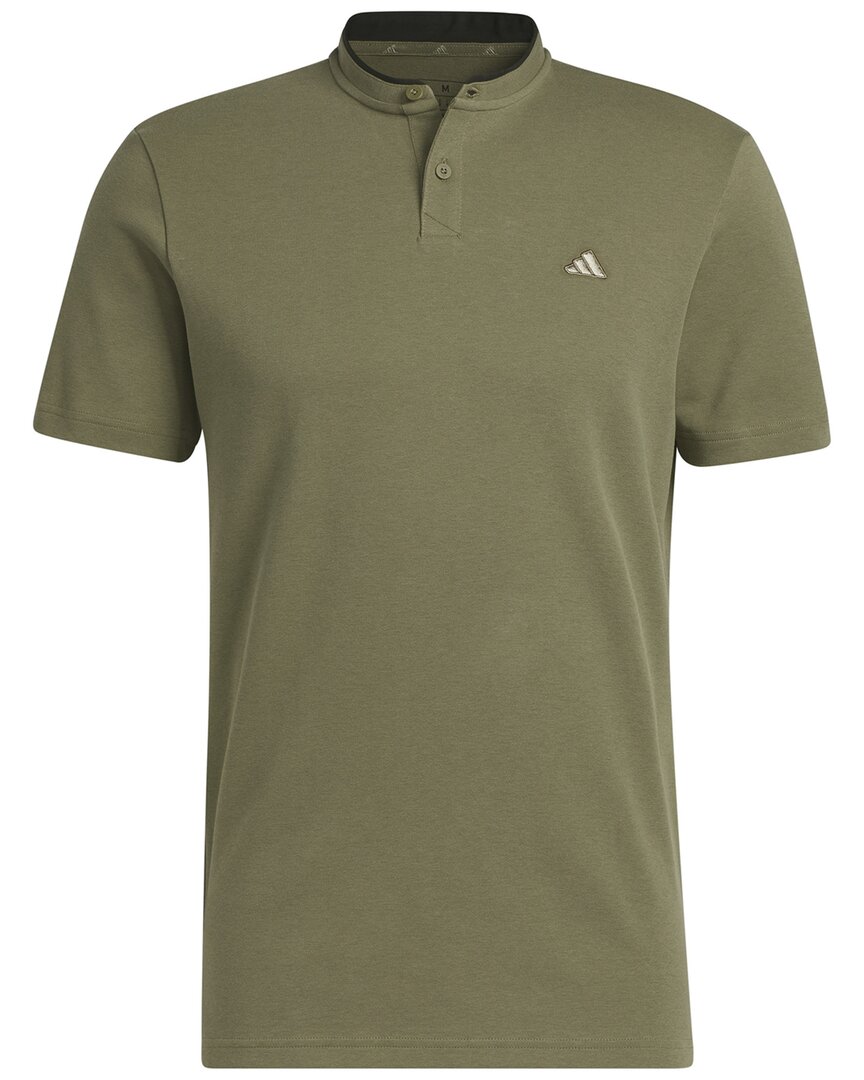 Adidas Golf Go-to Henley In Green