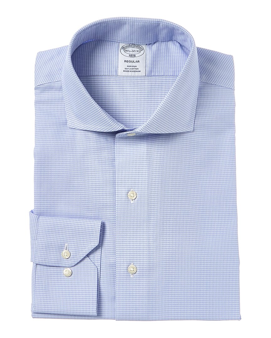 Shop Brooks Brothers Regular Fit Dress Shirt In Blue