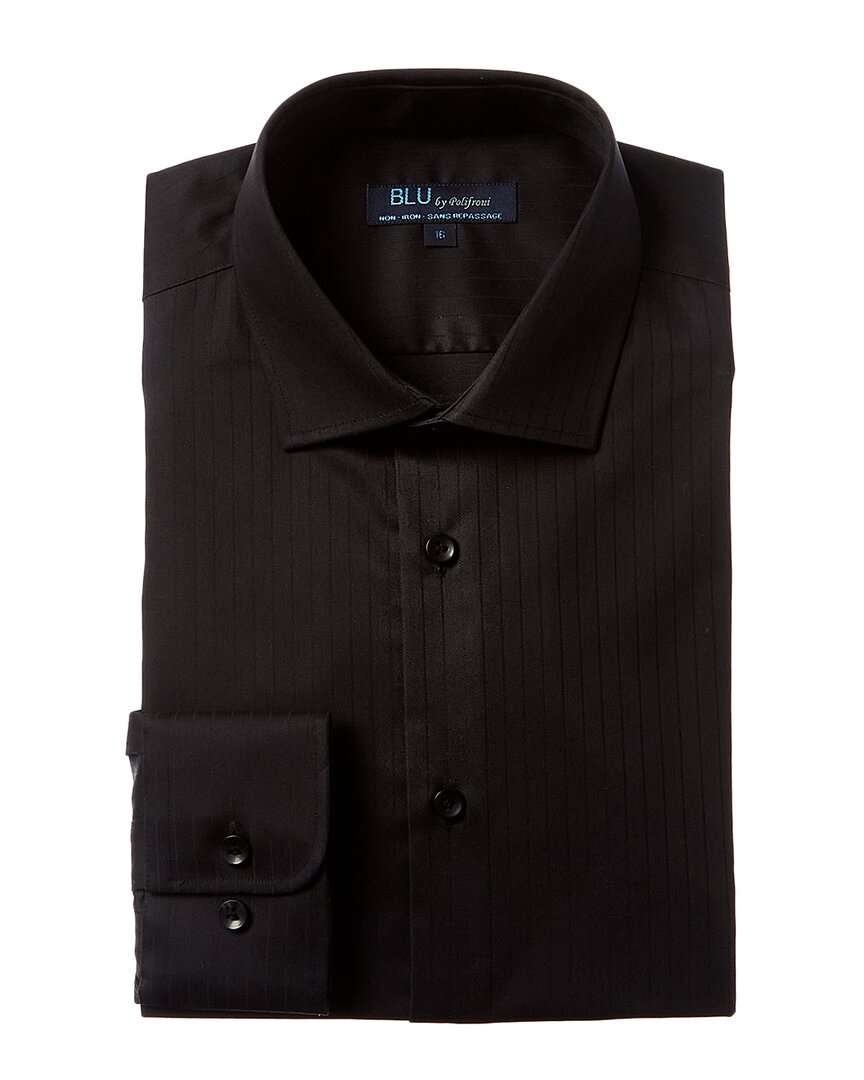 Blu Non-iron Dress Shirt In Black