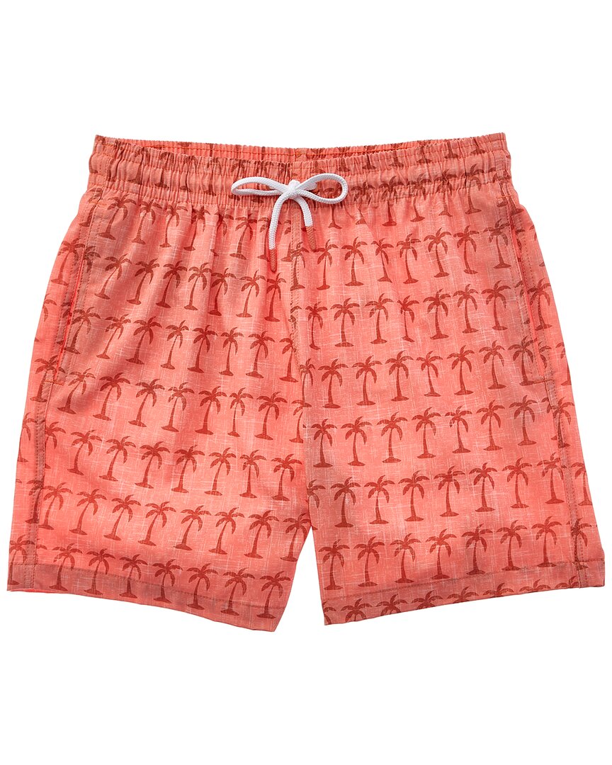 TRUNK TRUNKS SURF & SWIM CO. CHAMBRAY PALM TREE SANO SWIM SHORT