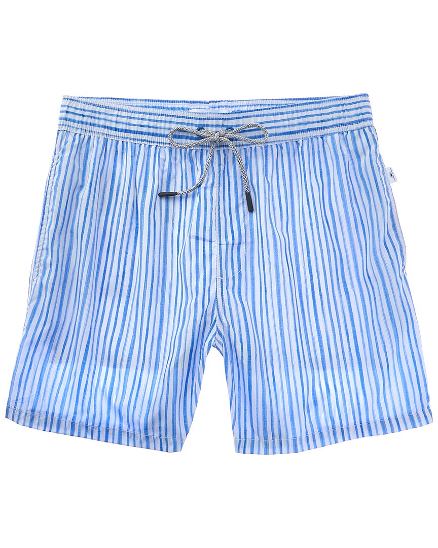 Vintage Summer Ponji Volley Swim Trunk In Animal Print