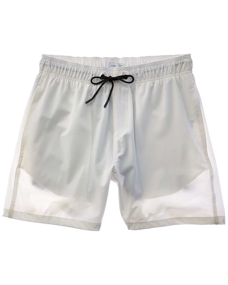 Onia Comfort Lined Swim Trunk Short In Gray