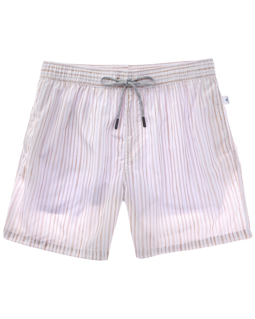 Vintage Summer Ponji Volley Swim Trunk In Gray