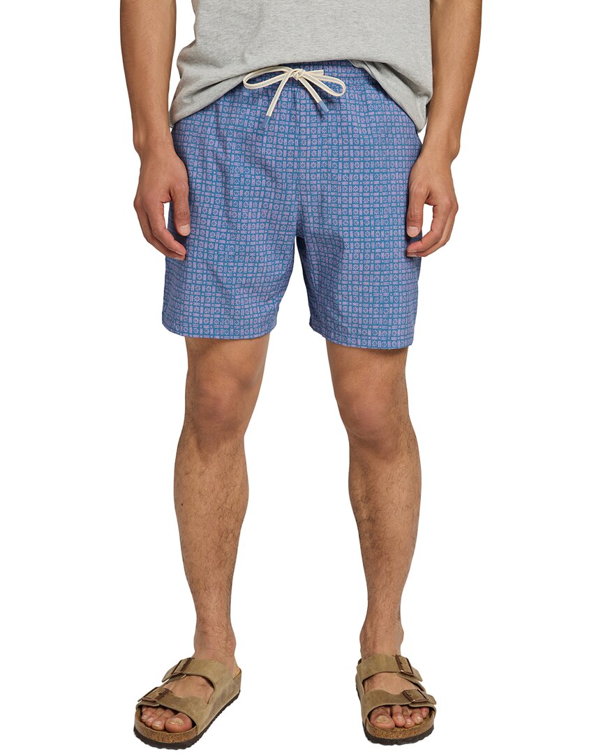 Faherty Shorelite Swim Shorts In Blue