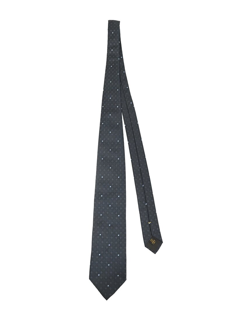 Pre-owned Louis Vuitton Monogram Dots Tie (authentic Pre-loved)