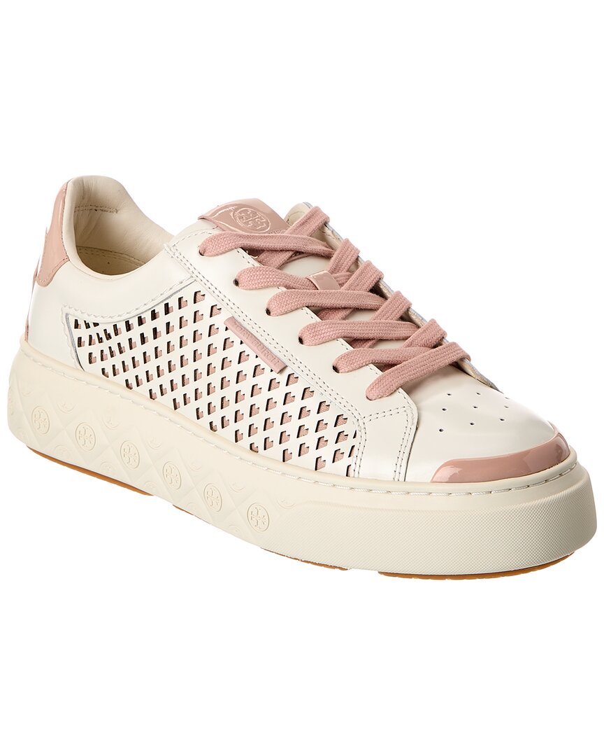 Tory Burch Ladybug Leather Sneaker In White