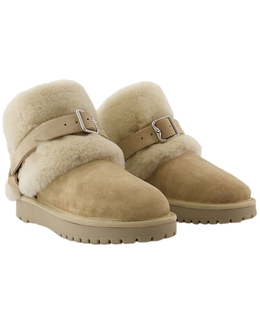 Burberry Women's Animal Skin Snug Boot (authentic Pre-loved) In Gold