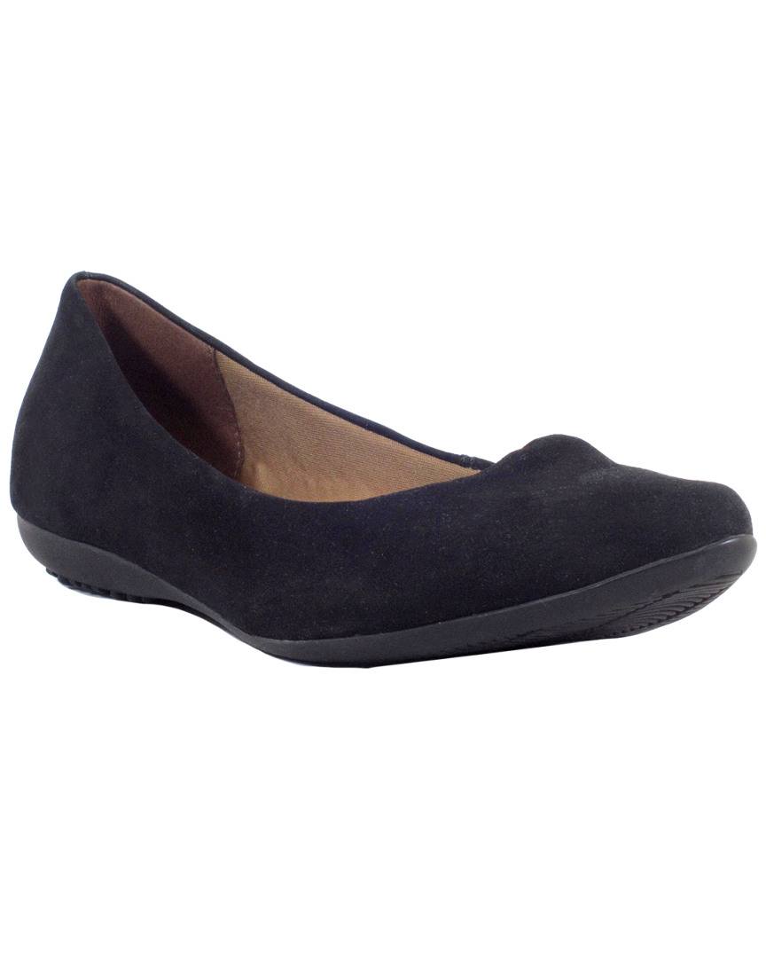 Chelsea Crew Grace Leather Flat In Black